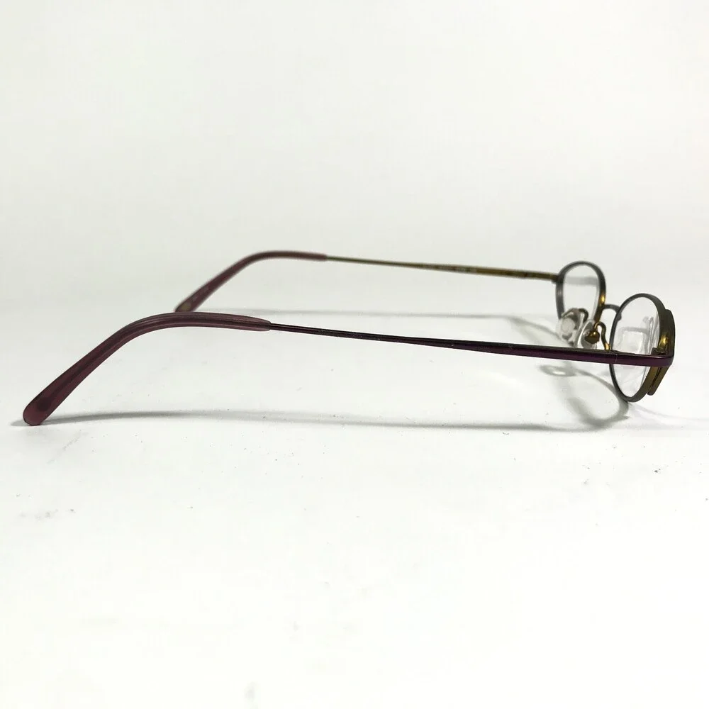 Nine West Eyeglasses Frames 322 0Y39 Purple Round Full Rim 48-18-135